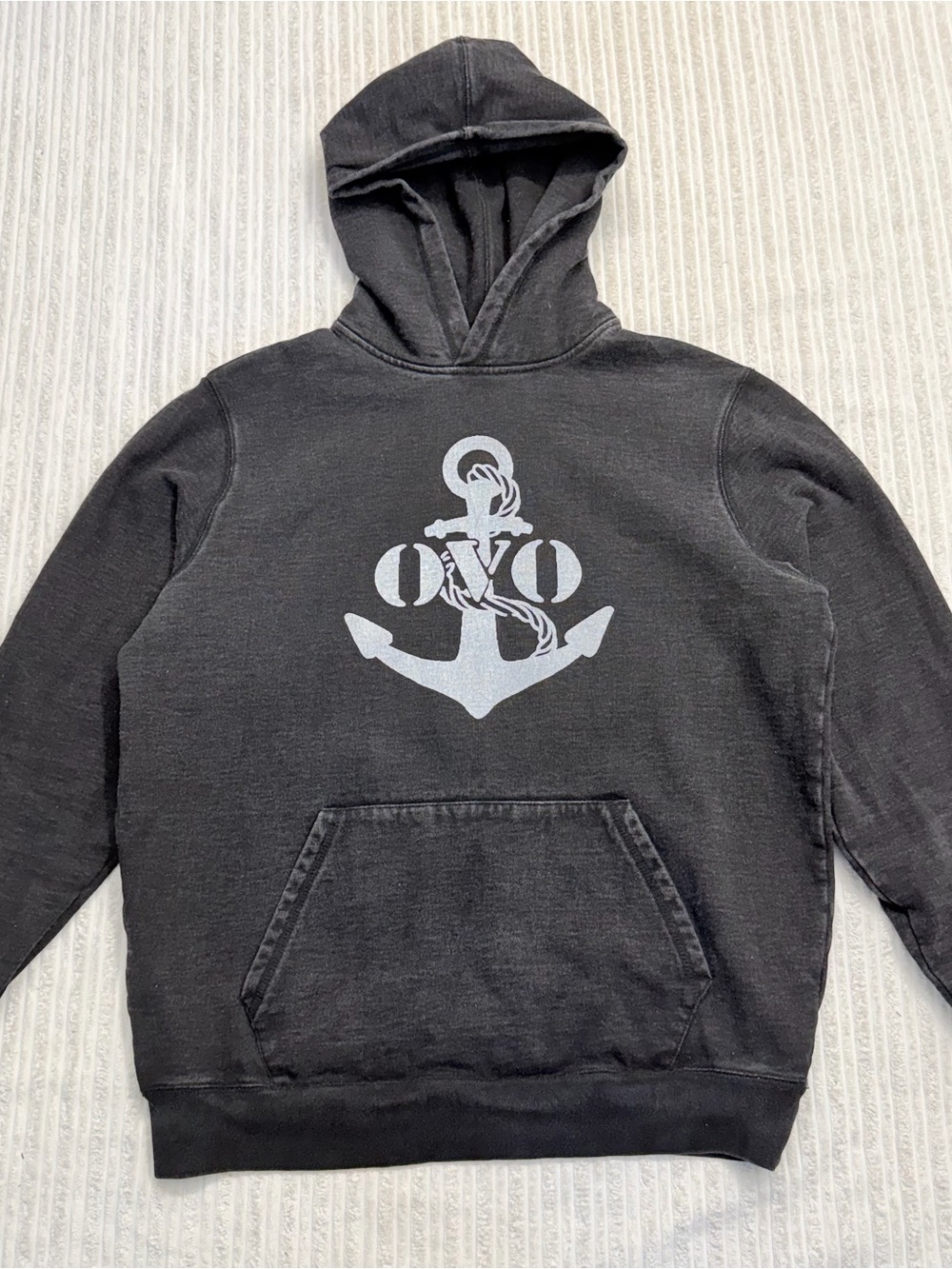 OVO Anchor Logo Black Men's Hoodie Sweater